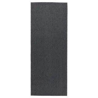 MORUM rug flatwoven, in/outdoor, dark grey, 80x200 cm