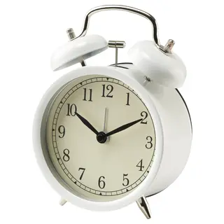 DEKAD alarm clock, white, 10 cm