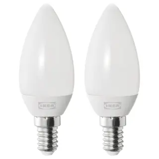SOLHETTA LED bulb E14 250 lumen, chandelier/opal white, Height 96 mm
