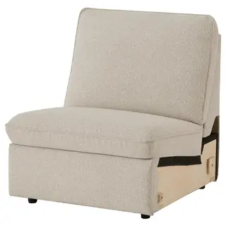 SAXVALLEN 1-seat section, Axvall beige-white, Depth 96 x Width 83 cm