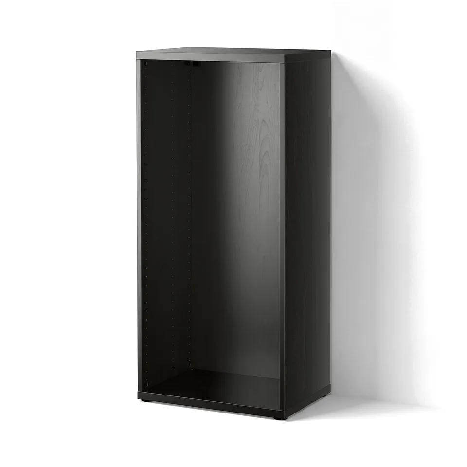 BESTÅ Frame, black-brown, 60x40x128 cm