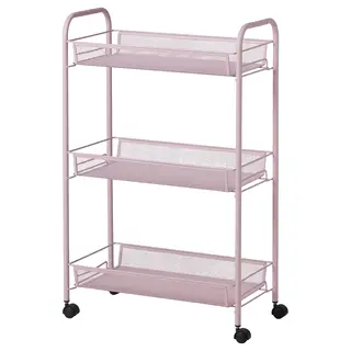 HORNAVAN trolley, pink, 26x48x77 cm