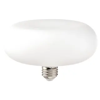 MOLNART LED bulb E27 120 lumen, donut-shaped opal white, 2400 K 150 mm