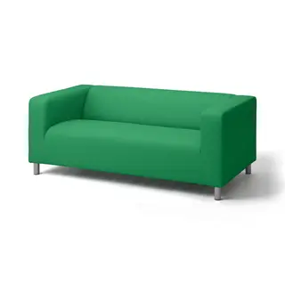 KLIPPAN cover for 2-seat sofa, Vissle green