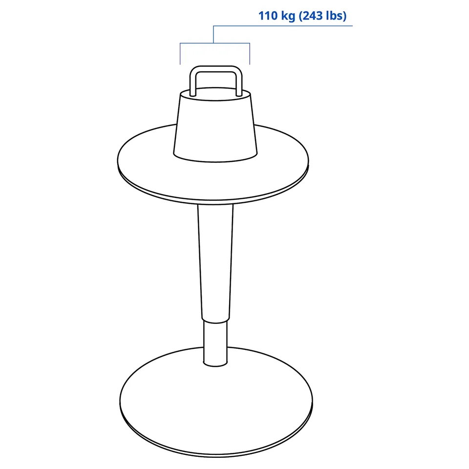 Illustration with measurements for the product: NILSERIK.