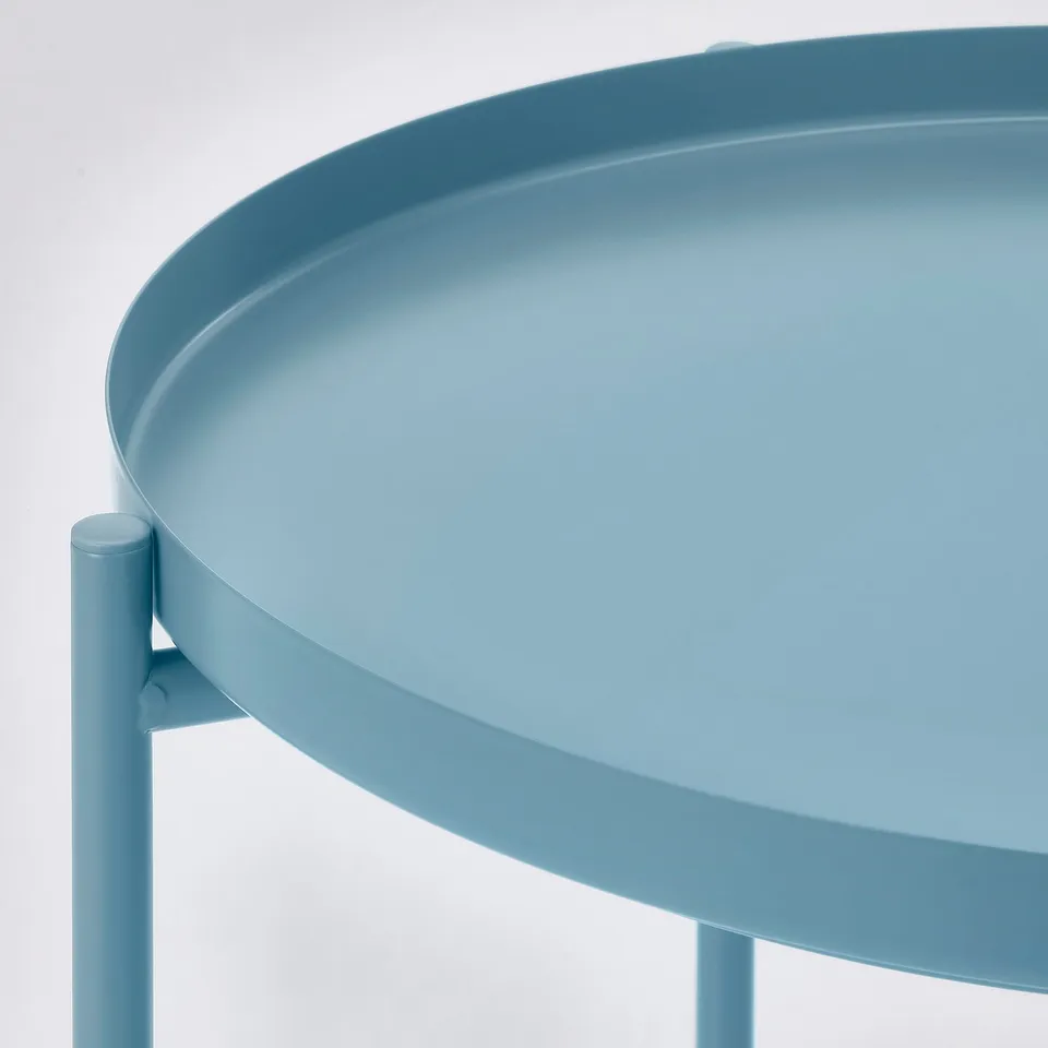 GLADOM Tray table, light blue, 45x53 cm
