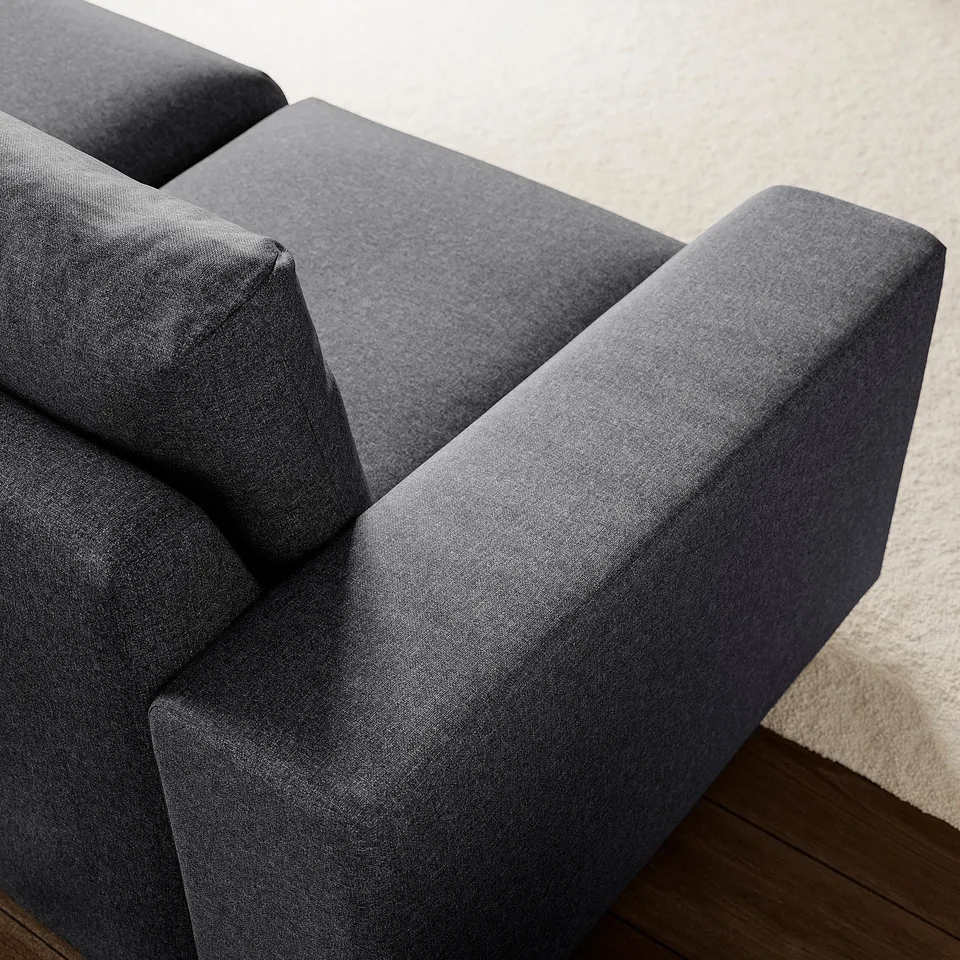 VIMLE 2-seat sofa, with wide armrests Gunnared/medium grey