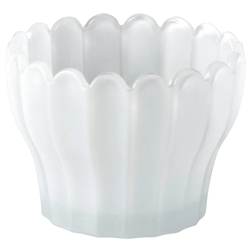 SMÅNÄCKROS Tealight holder, white, 6 cm