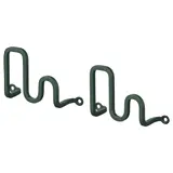 JORDMÅNEN hook, dark grey-green, Depth 3 x Height 6 x Width 10 cm