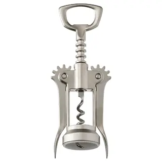 IDEALISK corkscrew, silver-colour/matt, Length 16 cm