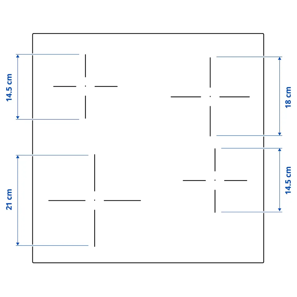 Illustration with measurements for the product: VILSTA.