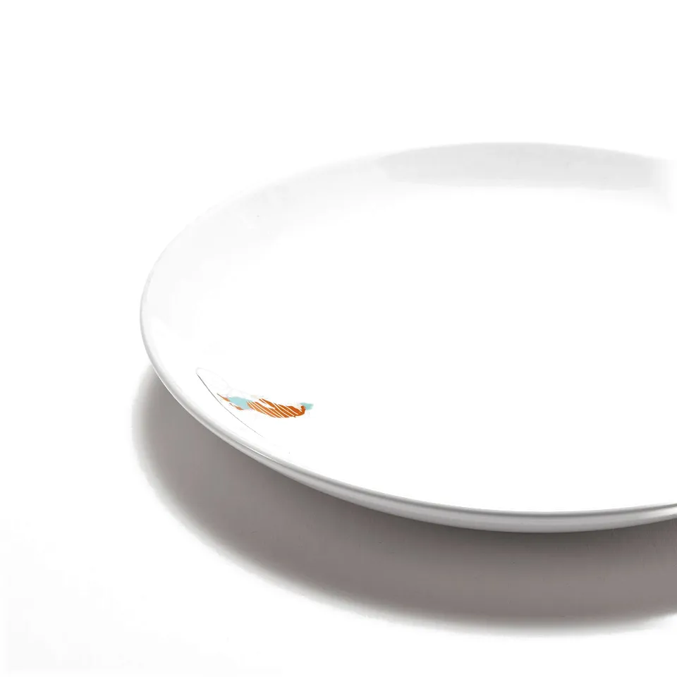 SPJUTLILJA Side plate, patterned, 20 cm