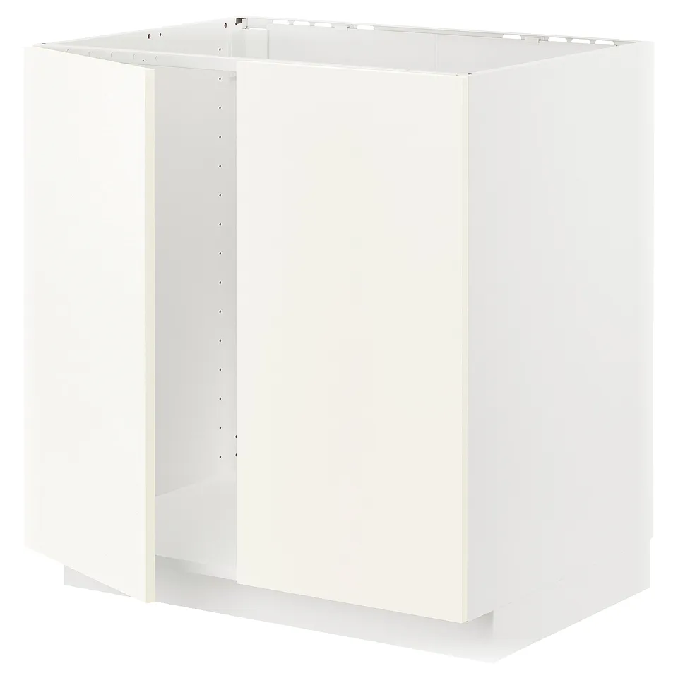 METOD kitchen unit, white, rectangular, modern design.
