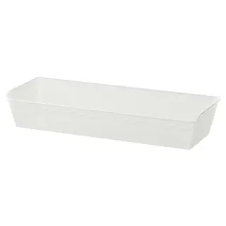 KOMPLEMENT mesh basket, white, 100x35 cm