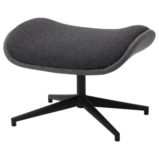 ÄLEBY footstool, Gunnared medium grey/dark grey, Height 43 x Length 59 x Width 52 cm