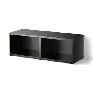 BESTÅ frame, black-brown, 120x40x38 cm