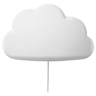 UPPLYST LED wall lamp, cloud white, Width 30 x Depth 8 x Height 19 cm