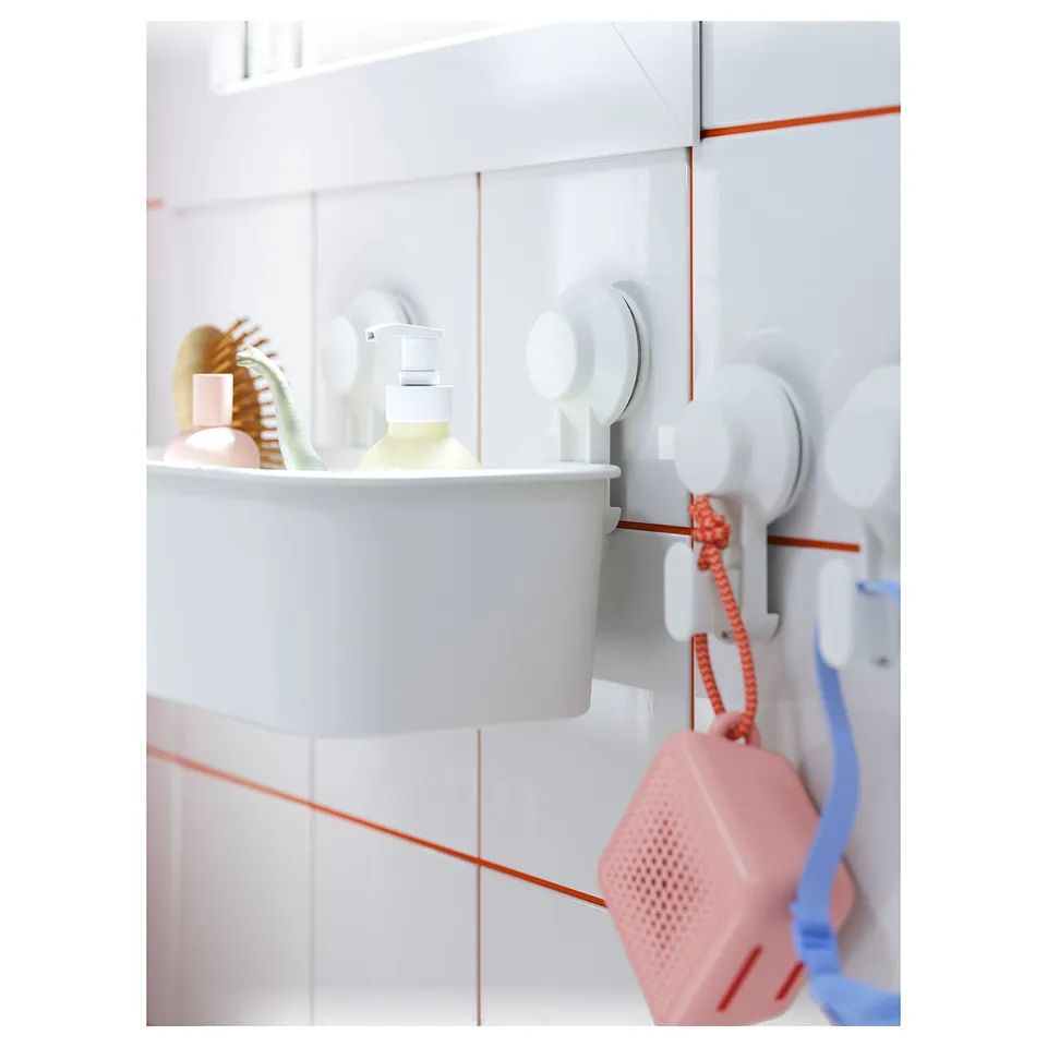 part: TISKEN basket with suction cup