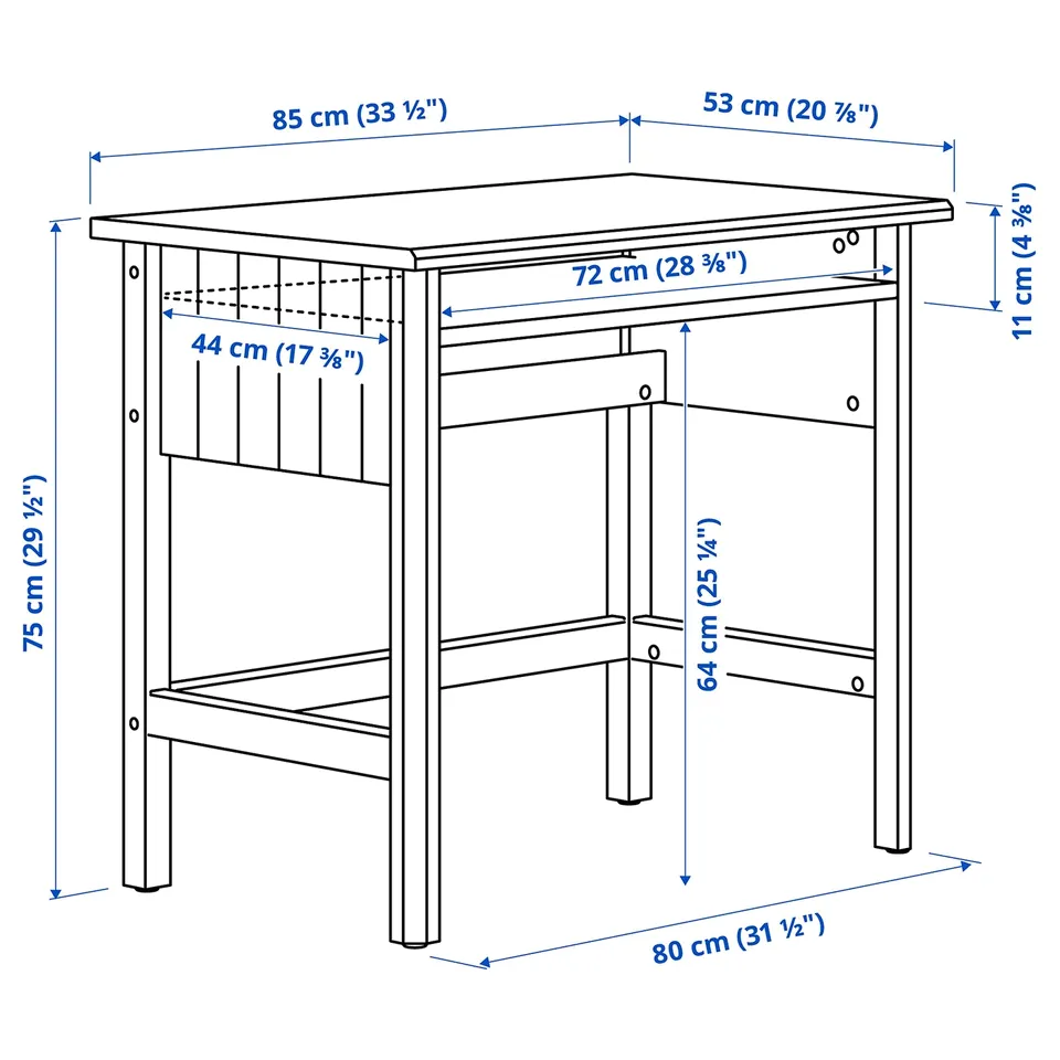 Illustration with measurements for the product: BRYTNING.