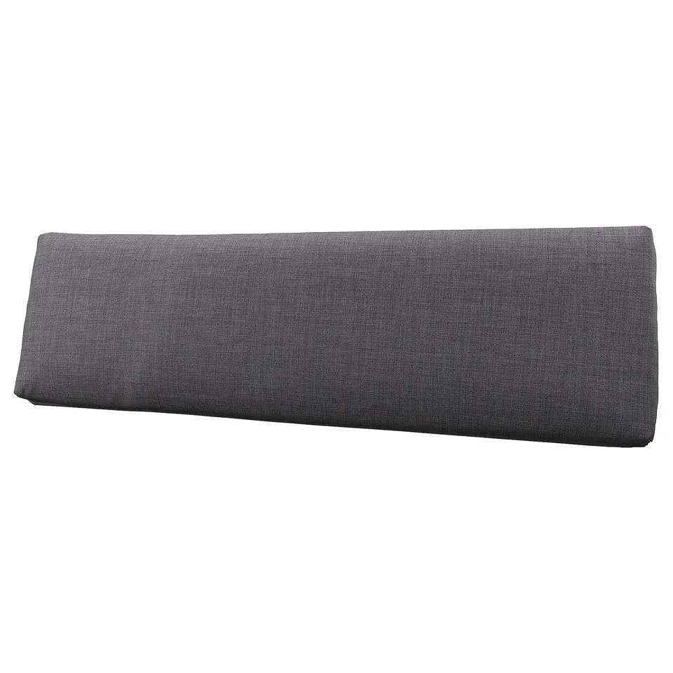 KLAGSHAMN grey sofa cushion - recycled polyester, sleek, simple design.