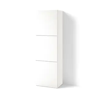 BESTÅ shelf unit with doors, white Lappviken/white, 60x42x193 cm
