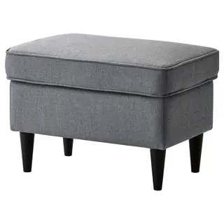 STRANDMON footstool, Nordvalla dark grey, Width 60 x Depth 40 x Height 44 cm