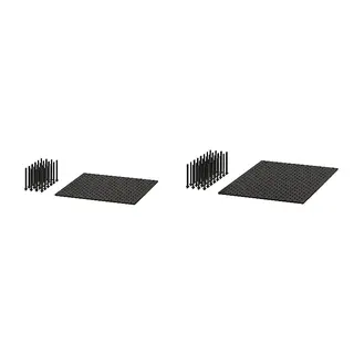 UPPDATERA set: pegboard drawer organiser + pegboard drawer organiser, anthracite, 60 cm