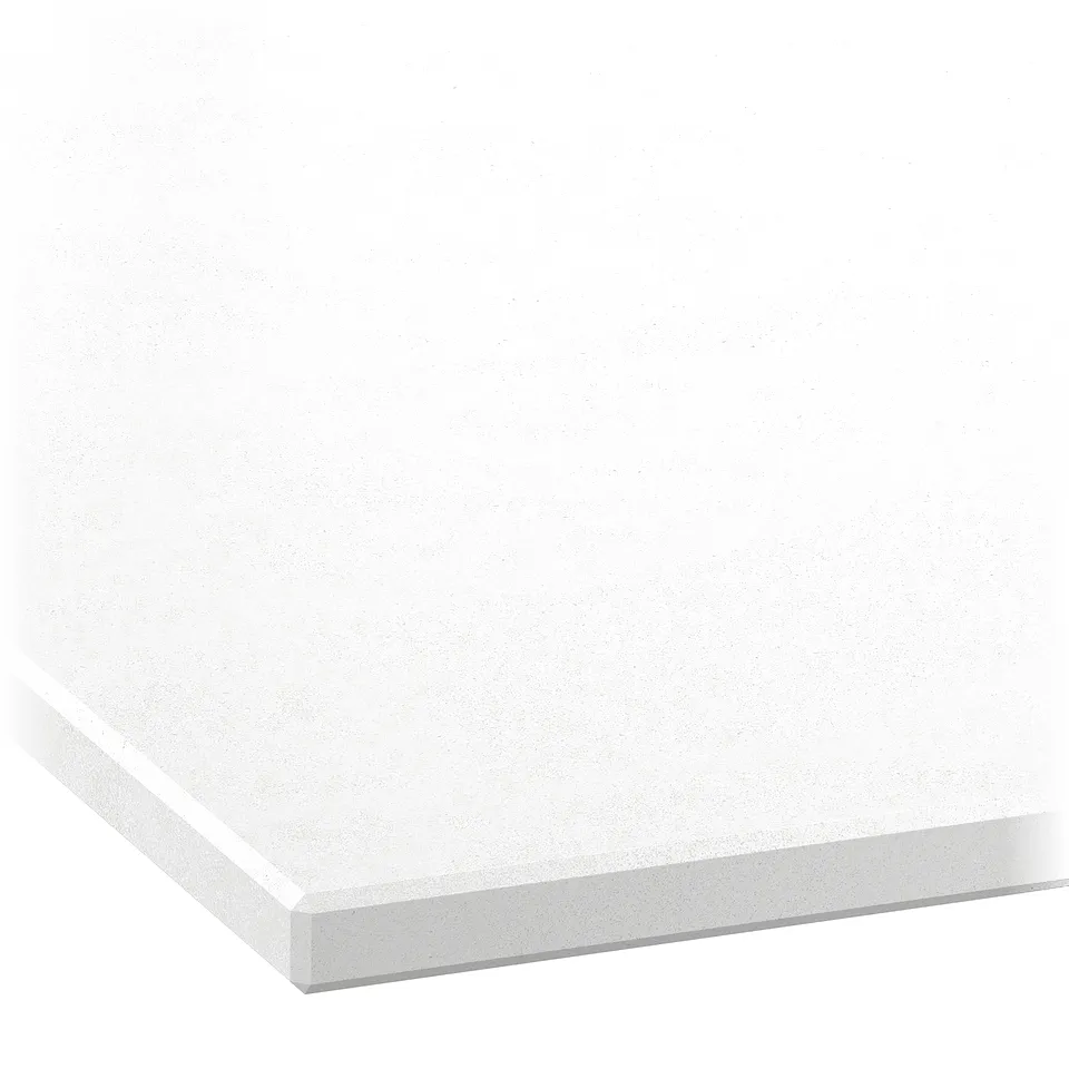 LOCKEBO Custom made worktop, white/glass composite, 1 m²x2.0 cm
