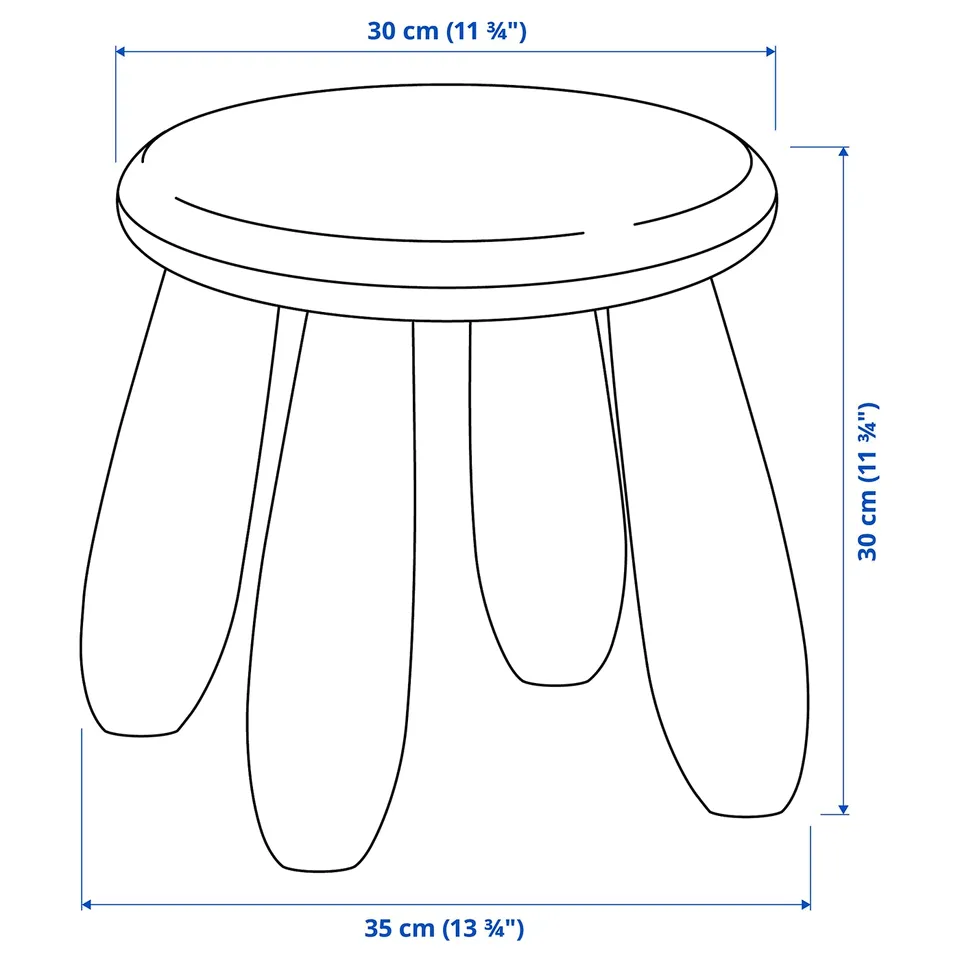 Illustration with measurements for the product: MAMMUT.