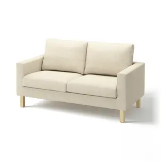 SALTSJÖBADEN cover for 2-seat sofa, Vittangi light beige/white
