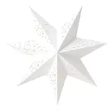 STRÅLA lamp shade, paper star/lace white, 48 cm