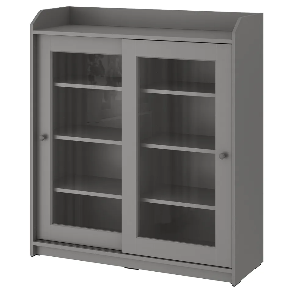 part: HAUGA glass-door cabinet