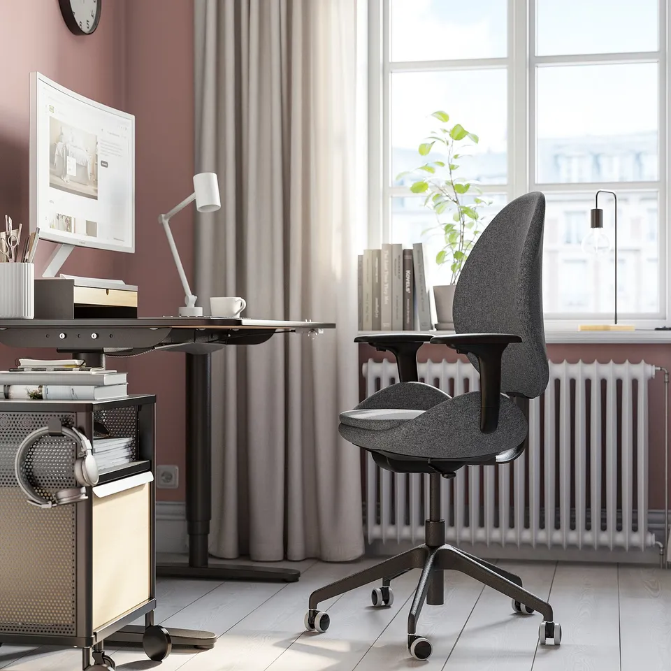 part: HATTEFJÄLL office chair with armrests