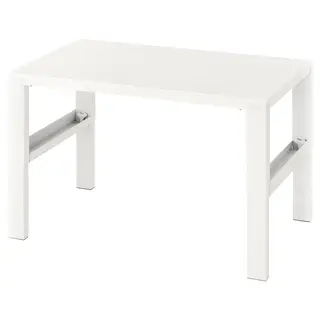 PÅHL desk, height adjustable white, 96x58 cm