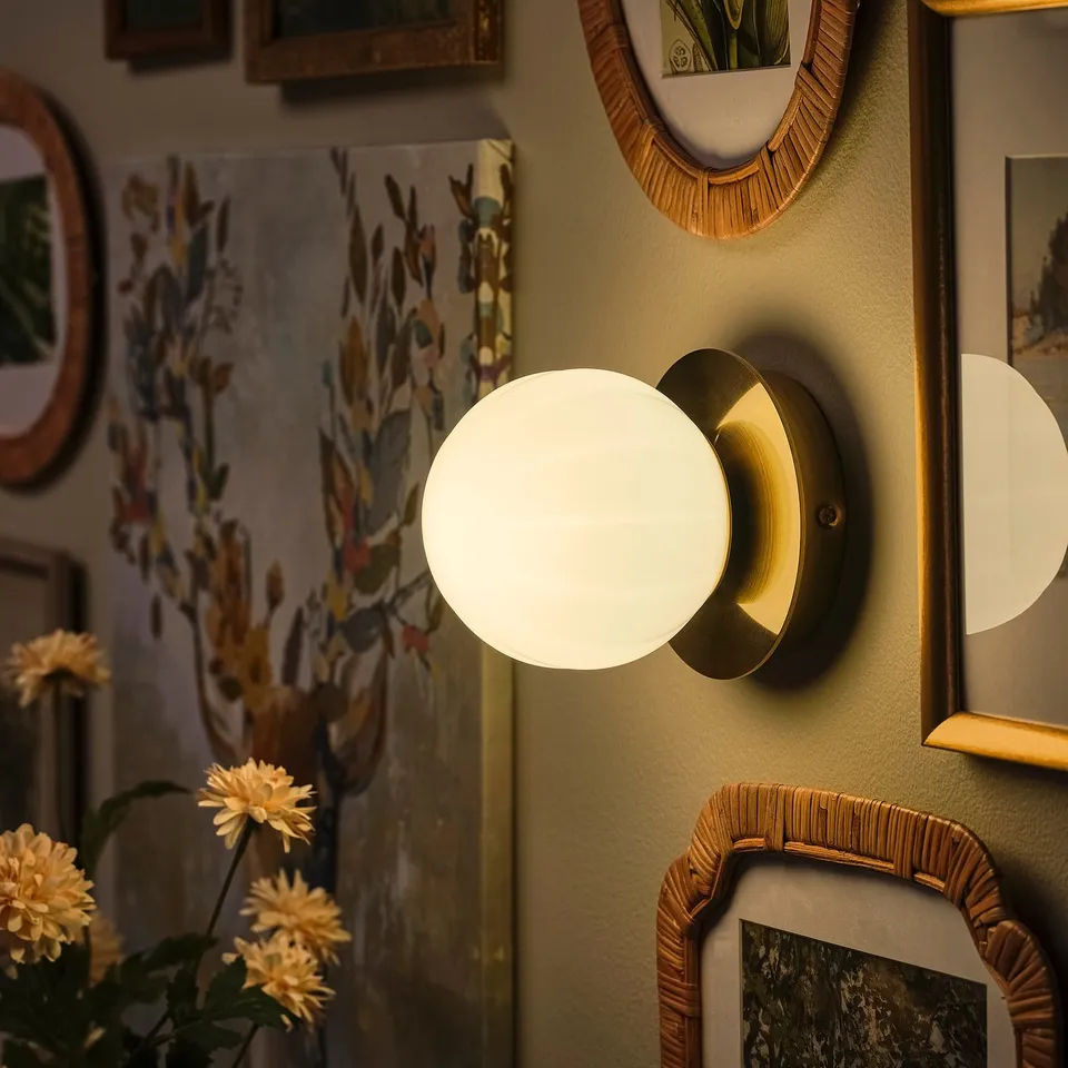 part: AKTERSPRING wall lamp, wired-in installation