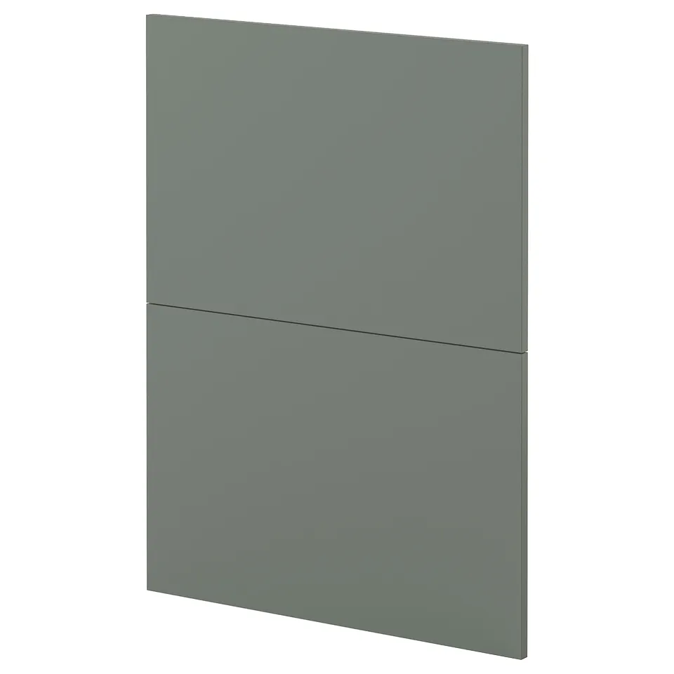 METOD grey-green flat kitchen panel, modern. Modified: grey-green flat kitchen panel, modern. Counted: grey-green flat kitchen, modern.