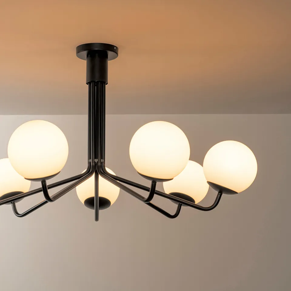 part: GLANSSLINKE chandelier, 7-armed