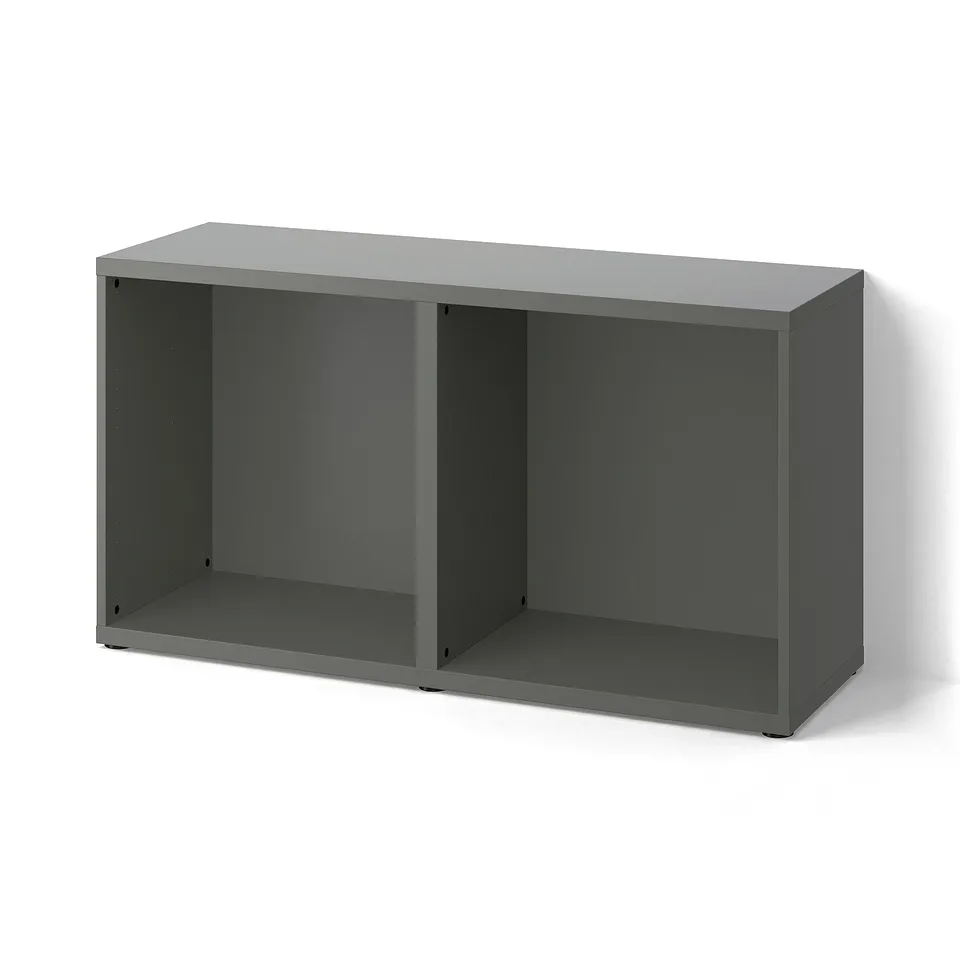 BESTÅ Frame, dark grey, 120x40x64 cm