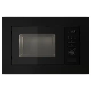 LAGAN built-in microwave, black, Width 59.5 x Depth 34.4 x Height 39.4 cm