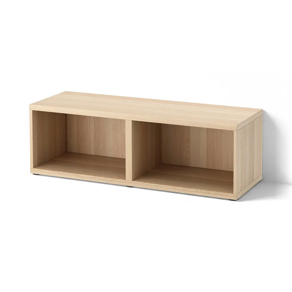 BESTÅ Frame, white stained oak effect, 120x40x38 cm