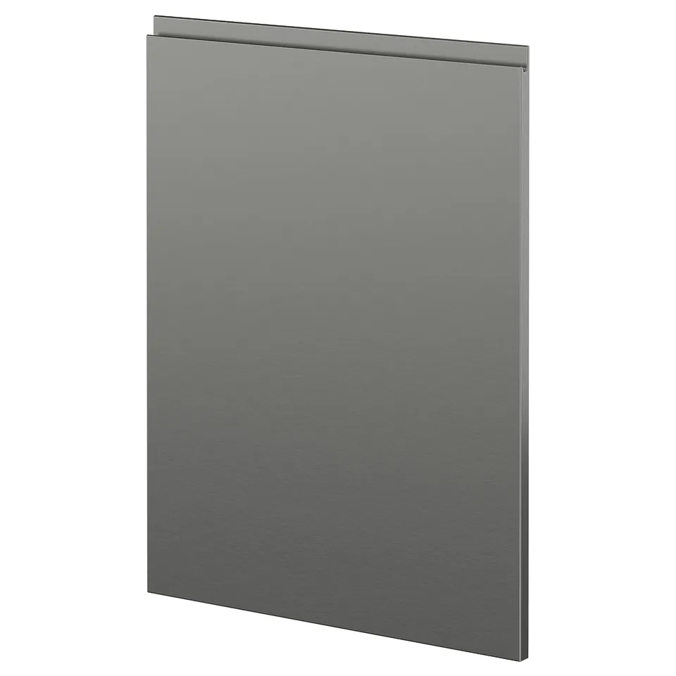 METOD 1 front for dishwasher, Voxtorp stainless steel effect, 60 cm