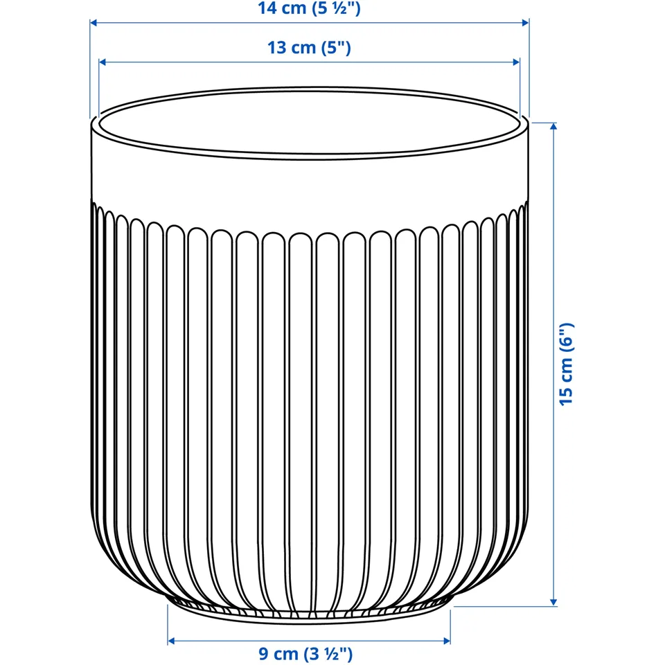Illustration with measurements for the product: GRADVIS.