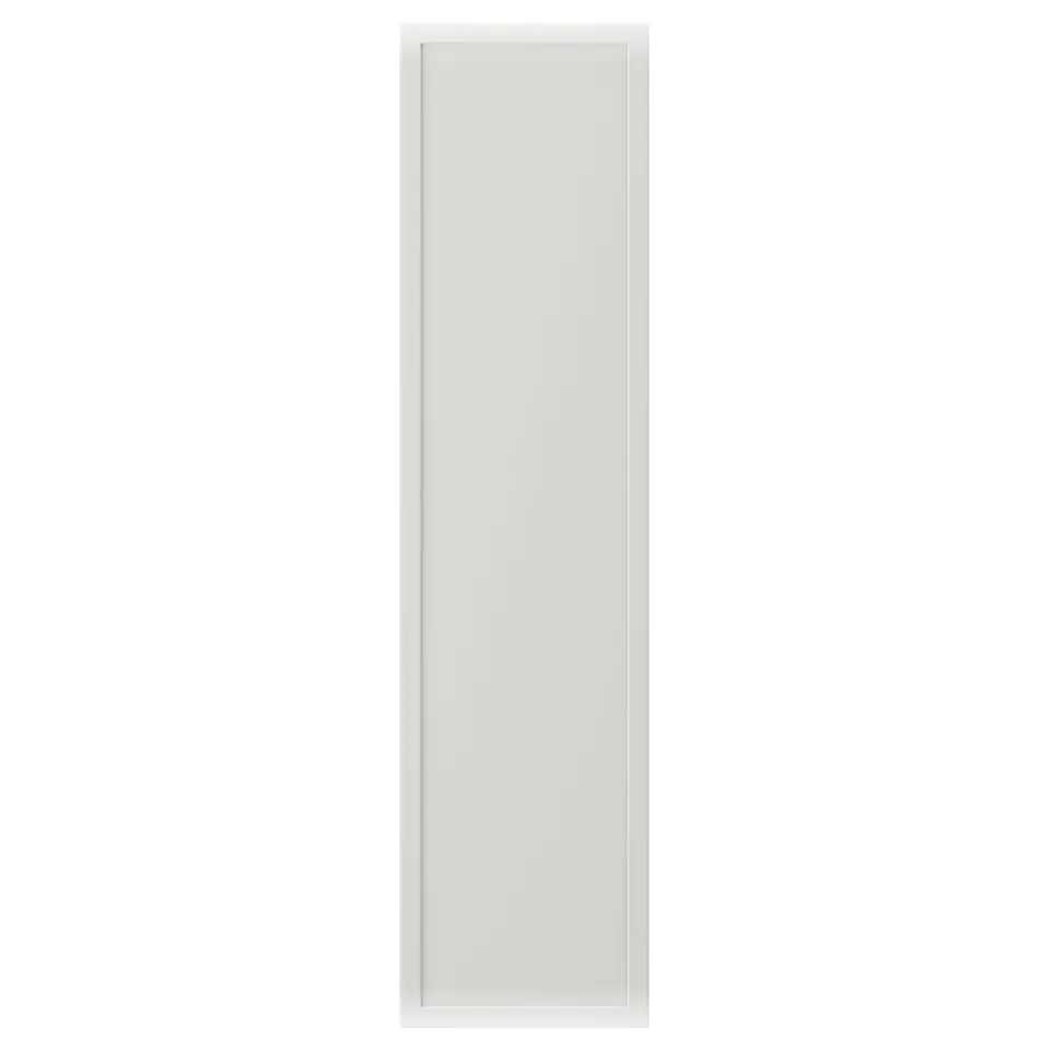 ASPUDDEN Door, light grey, 20x80 cm