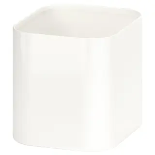 SKÅDIS container, white, Width 7.5 x Depth 9 x Height 8 cm
