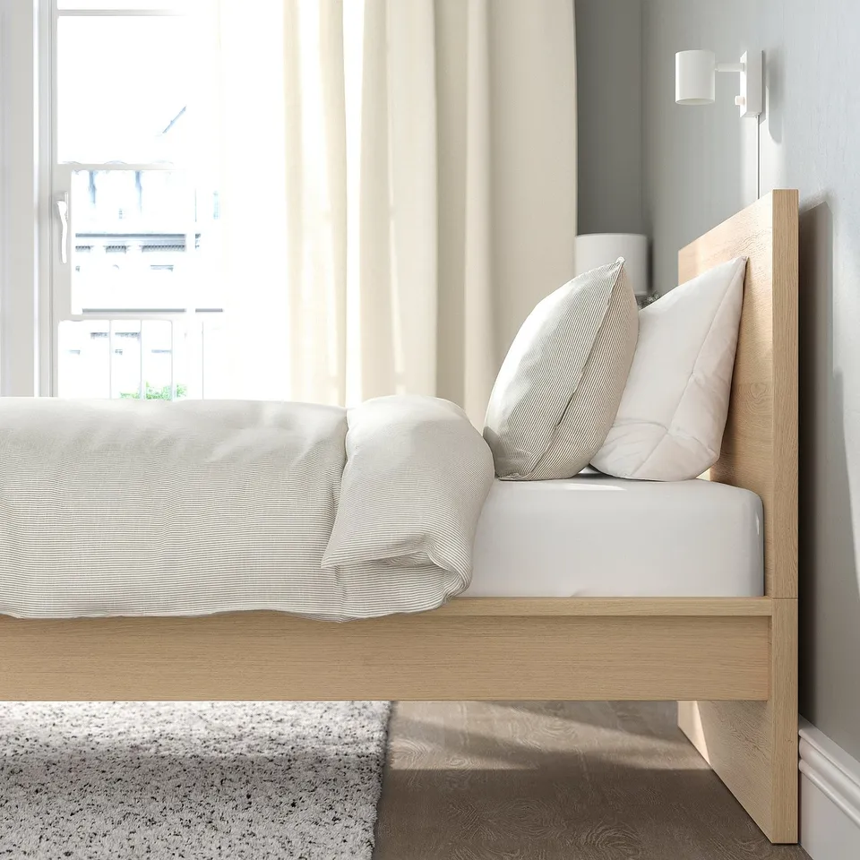 part: MALM bed frame with mattress