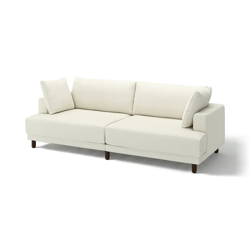 UPPÅKRA beige sofa, chic modern design with plush cushions.