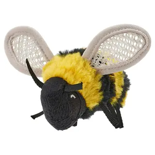 SKOGSDUVA soft toy, mini-bumblebee/black yellow, 8 cm