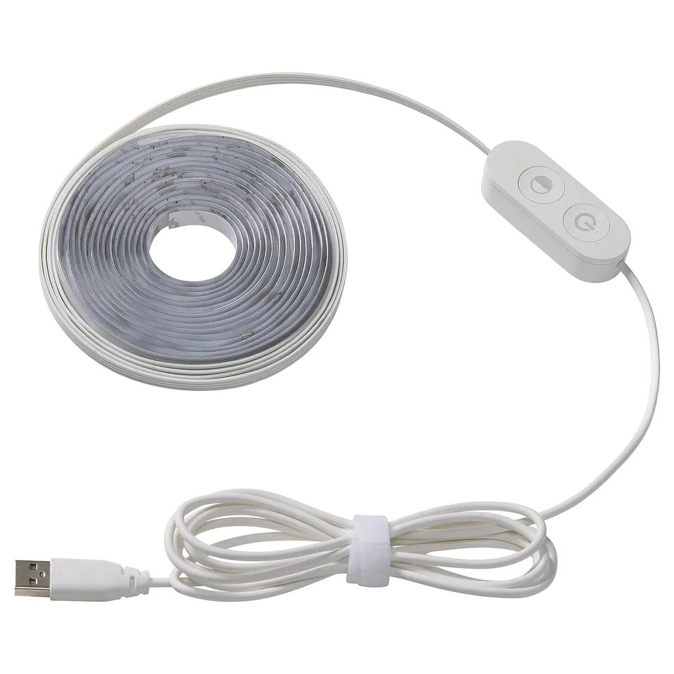 White led strips with control box and usb.