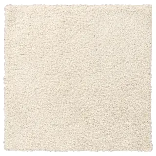 ÄRENDE rug, high pile, off-white, 80x80 cm