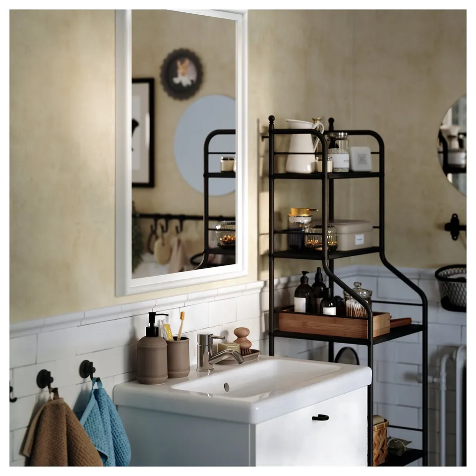 PINGSTSYREN Mirror, white, 60x80 cm